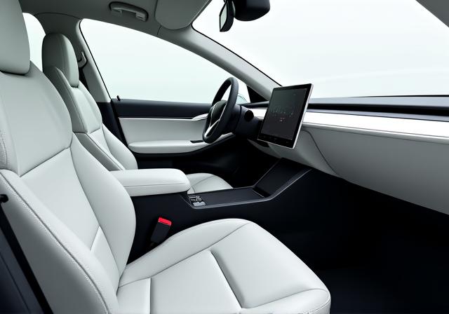 新車同様にクリーンなテスラモデルYのインテリア