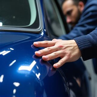 車両診断を行うスタッフ