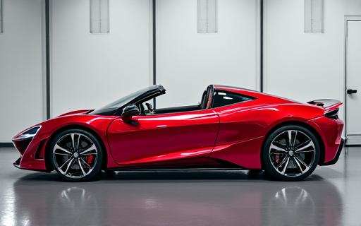 ホイールから内装まで完璧に仕上げられたスポーツカー全体像